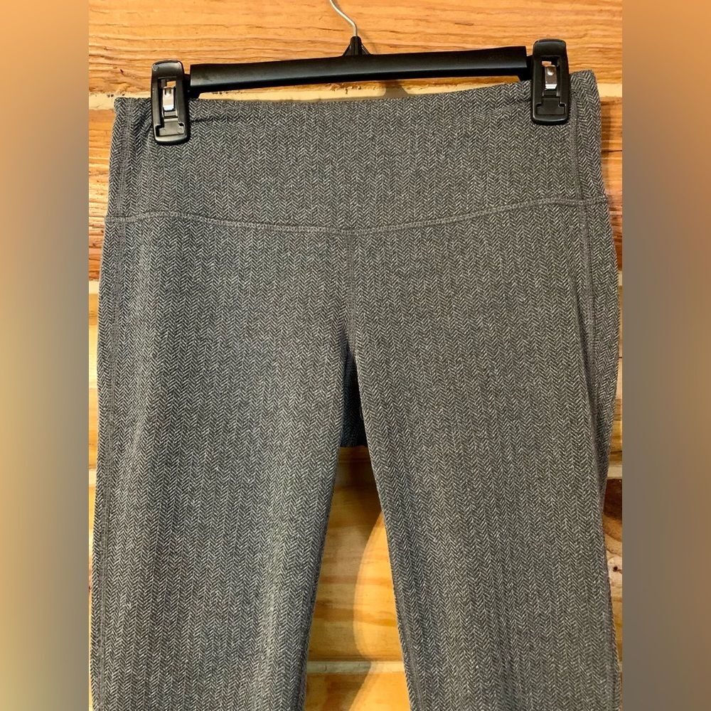 Athleta Leggings Women’s Medium Herringbone Grey Tights - Picture 2 of 9
